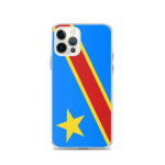 Coque T&eacute;lephone Drapeau r&eacute;publique d&eacute;mocratique du Congo &ndash; iPhone 12 Pro