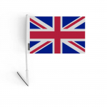 Drapeau adh&eacute;sif - Royaume-Uni - 14 x 21 cm - Pol&uuml;ester resistant - L&eacute;ger - Recto/verso