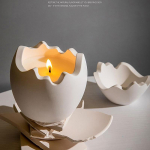 Munakujuline k&uuml;&uuml;nlapurgi vorm, hoiukarp, silikoonvorm kaanega, munak&uuml;&uuml;nla tass, kipsist tilkumisvorm, k&auml;sit&ouml;&ouml;vormide kaunistus