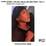 ATEEZ 12. mini album Golden Hour Part.3 POCA versioon. Ametlik fotokaardi QR-koodi pildikaart Hongjoong - Image #2