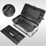 Roostevabast terasest t&ouml;&ouml;riistakasti paksendatud ja k&otilde;rgendatud auto multifunktsionaalne kaasaskantav koduhooldushoiukast 14" reinforced stainless steel delivery parts box