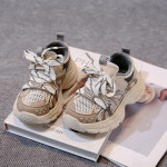 Poiste Jooksujalatsid V&otilde;rkmaterjalist Hingavad T&uuml;drukute Tennised Paks Pehme Tald Mugavus 2025 Uued Laste Spordijalatsid Takjakinnitusega Libisemisvastased 27 khaki