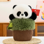 Loominguline Panda K&auml;nnust K&auml;sinukk T&auml;idisloom Potitaimede Kaunistused Laste Etendus Papagoi Ahv Rekvisiidid Kingitus 30cm【0.13kg】