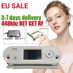 Kaasaskantav 448KHZ RF Tecar-teraapia masin - RET & CET diatermia, keha salenemine, valu leevendamine, naha pinguldamine, INDIBA s&uuml;gavhooldus WHITE