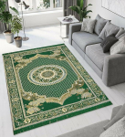 Kodu Dekor Puuvillased Vaibad Elutuppa 5x7 jalga Mitmeotstarbelised Lillekujundusega Vaipmatid (Roheline V&auml;rv) Onesize roheline