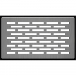 Ventilatsioonikatte p&otilde;rand 11x17 poleeritud