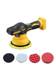 Poleerimismasin autodele Juhtmeta poleerija 8 k&auml;iku Autoelektriline vahatamine Parandamine Juhtmeta lihvmasin Makita/Dewalt 18-21V jaoks yellow