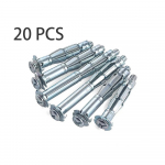 50 PCSeinaankru kinnitust&ouml;&ouml;riista poldid &otilde;&otilde;nsa ajamiga seina ankrukruvikomplekt, mida kasutatakse tugevate ankrute kinnitamiseks kipsplaadi kipsplaatidele