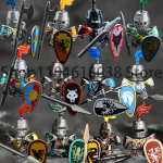 Keskaja S&otilde;jaline Rooma S&otilde;ja Tegevusfiguurid Armee Figuurid Ehitusklotsid Kiiver Relvad Tarvikud Lastele M&auml;nguasjade Kingitused