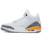 Air Jordan 3 Retro Laser Orange Naiste Tennised White Cement-Grey Black CK9246-108 35.5