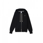 Nike Solid Color Print Logo Zip Hoodie Running Fitness Jacket Mens Jacket Black DC5817-010 L