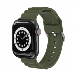 Silikoonrihm Apple Watchi rihmale 44mm 45mm 42mm iWatch 40mm 38mm 41mm correa kellarihm k&auml;ev&otilde;ru Apple Watch seeria 7 3 5 6 se 42mm or 44mm or 45mm tumeroheline v&auml;rv