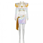 Uus Film K-Pop Deemonik&uuml;tid Cosplay Kost&uuml;&uuml;m Rumi Zoey Mira Valge Komplekt T&auml;iskasvanud Lapsed Halloweeni Peo Rekvisiidid Lavashow Tarvikud 2XL