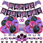 37 tk videom&auml;ngude peo&otilde;hupallide komplekt sisaldab &otilde;hupallide b&auml;nneri koogipealset