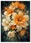 Plakat abstrakcja kwiaty obraz 30x40 cm