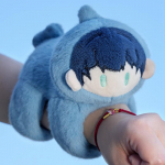 Uus kahe kutsika pops&otilde;rmus armas pl&uuml;&uuml;sist m&auml;nguasi l&otilde;bus nukk laste k&auml;ev&otilde;ru Panda vesi merisea isasele ja naisele s&uuml;nnip&auml;evakingitus 26cm sinine