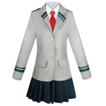 [RinMart] Minu kangelase akadeemia stiilis Ochako Uraraka, Momo Yaoyorozu ja Tsuyu Asui stiilis Yuei keskkooli t&uuml;drukute vormir&otilde;iva cosplay kost&uuml;&uuml;m (Naiste XXL)