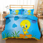 3D-prinditud Tweety Bird Voodipesu komplekt &Uuml;he-, Twin-, Kahekohaline, Queen-, King-, Cal King suurusega Voodipesu komplekt 70x133cm 2pcs