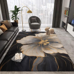 Luksuslik elutoa vaip Plekikindel Lihtsalt puhastatav Diivani Magamistoa Voodi k&otilde;rval Vaip Kontori Vaip Kodu Kaunistus 100x150cm gray