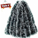 40/2m Kunstlikud j&otilde;ululinikud Lindid J&otilde;ulupuu Riputatavad Ripatsid Kaunistused Roheline Vits Lint Vanik P&auml;rg Kodu Peokaunistus 2PCS (4m)