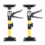 Yousheng 2 tk Kappi tugipostid K&auml;etugi Teleskoopiline terastoru Reguleeritav Kiirtoetustoru DIY paigaldusabi Short 2pcs kollane