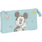 Safta Mickey Mouse Beebi - Kolmekordne pliiatsitops, Laste pliiatsitops, ideaalne kooliealistele lastele, Mugav ja mitmek&uuml;lgne, puhas