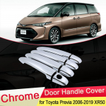 jaoks Toyota Previa Tarago Estima Aeras XR50 2006~ kroomitud uksek&auml;epideme katte trimmi autokomplekti stiilitarvikud 2007 2008 2009 Toyota Previa XR50
