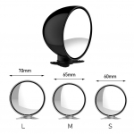 Multifunktsionaalne tahavaatepeegel auto tagaistme beebipeegel reguleeritav laste monitor ohutus auto pimenurga peegel laia vaatenurgaga 70mm Silver