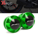 Motorcycle Aluminum Swingarm Spools Slider For Kawasaki zx-6r zx6r zx636 2015-2018   8mm Stand Green-8MM