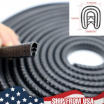 16ft Universal Car Door Edge Rubber Scratch Protector trunk Guard Seal Strip