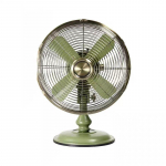 Vintage-lauaventilaatori jaoks, 30,5 cm &ndash; Retro-ventilaator metallist, ilma tiivikuteta, 3 kiirusega, vaikne laua roheline