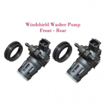 2 x Windshield Washer Pump Front - Rear Fits: Nissan Murano 2015-