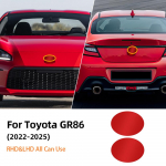 For Toyota GR86 -2025 Car Front on Emblem Pre Cut Dark Smoked TPU PPF Protection Film Anti-scratch Exterior Accessories punane