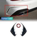 For BMW 3 G20 M-Sport 320E 330E 330E 318I 320I 325I 330I 330I 340I - Dotted rear bumper ventilation output cover Carbon Look