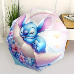 Stitch, Kuu Automaatselt Avanev ja Sulguv Vihmavari 8 Ribiga Tuulekindel Kaasaskantav Kokkupandav Vihmavari, Sobib Vabaaja ja &Auml;rireisideks, Kingituseks