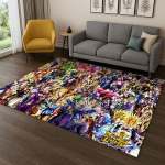 Klassikaline Anime D-Dragon B-Ball Multikavaip Magamistoa Elutoa Diivani Uksemati Kodukaunistus, Laste M&auml;nguala Vaip Libisemisvastane Kingitus 80x120cm gray