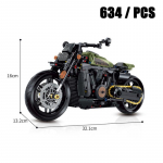 Harley mootorratta tehnik Sportster ehitusklotsid Kiirusemeister Vintage kruiis Lahe seiklus Mootorratta mudel Laste m&auml;nguasjad Kingitused