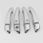 For Hyundai i30 LHD 2017 2018  ABS Carbon Black Door Handle Cover Trim Decoration Sticker Car Styling Accessories silver 1