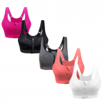 Naiste spordirinnahoidja Fitness Jooga p&otilde;rutuskindel jooga Tank Top ees t&otilde;mblukk ilma terasr&otilde;ngata Mugav spordirinnahoidja XXXXXL