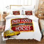 Only Fools And Horses Voodipesukomplekt &Uuml;heinimese Twin T&auml;is Queen King Suurusega Voodikomplekt T&auml;iskasvanute Magamistoa Tekikoti Komplektid Anime Voodilina Komplekt EU Single(135*200cm)3pcs