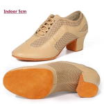 Pehme tallaga harjutamiseks Ladina-Ameerika tantsukingad Naistele Ballisaali tantsukingad Kinnine nina 5 cm paksune konts Tango Jazzi tantsusneakerid naistele 42 beige