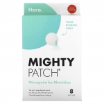 Hero Cosmetics, Mighty Patch, Akne mikropunkt, 8 plaastrit