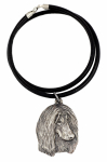Afghan Hound, Tazi II - Necklace with dog, silver-plated pendant for dog fan, unique jewelry by Art-Dog brand