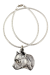 American Staffordshire Terrier, Amstaff II - Dog necklace, unique jewellery for the dog fan, unique adder pendant by Art-Dog brand