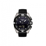 TISSOT Kvartsmehhanism 100m Veekindlus Meeste Kellad Kell 45mm Must Tihvt Titanium PVD Kattega Kella korpus T091.420.46.051.00 Black Strap