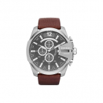 Diesel Kell Kvartsliikumine Nahkrihm Must Tihvt Meeste kellad DZ4290 Dark Brown