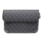 Gucci GG Supreme Seeria Logo Magnetiline Sulgur PVC Crossbody &Otilde;lakott Unisex kotid Must 792091-FADJA-1042 Basic Set (Bag+Dust Bag)