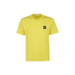 Stone Island Ss23 &Uuml;hev&auml;rviline logoplaastriga &uuml;mmarguse kaelusega l&uuml;hikeste varrukatega T-s&auml;rk Meeste pealiskihid Kollane 101524113-V0030 XXL