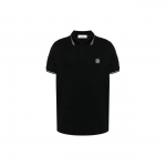 Stone Island Kompassi Plaaster Logoga Polo S&auml;rk Must Meeste &Uuml;laosad 80152SC18-A0029 M