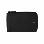 Montblanc Style 2.0 Seeria Tr&uuml;kitud Nahast &Uuml;mbrik-Sidur Passi Mini Meeste Sidur Must 127895 Shopping Bag Set(Basic Set+Shopping Bag)
